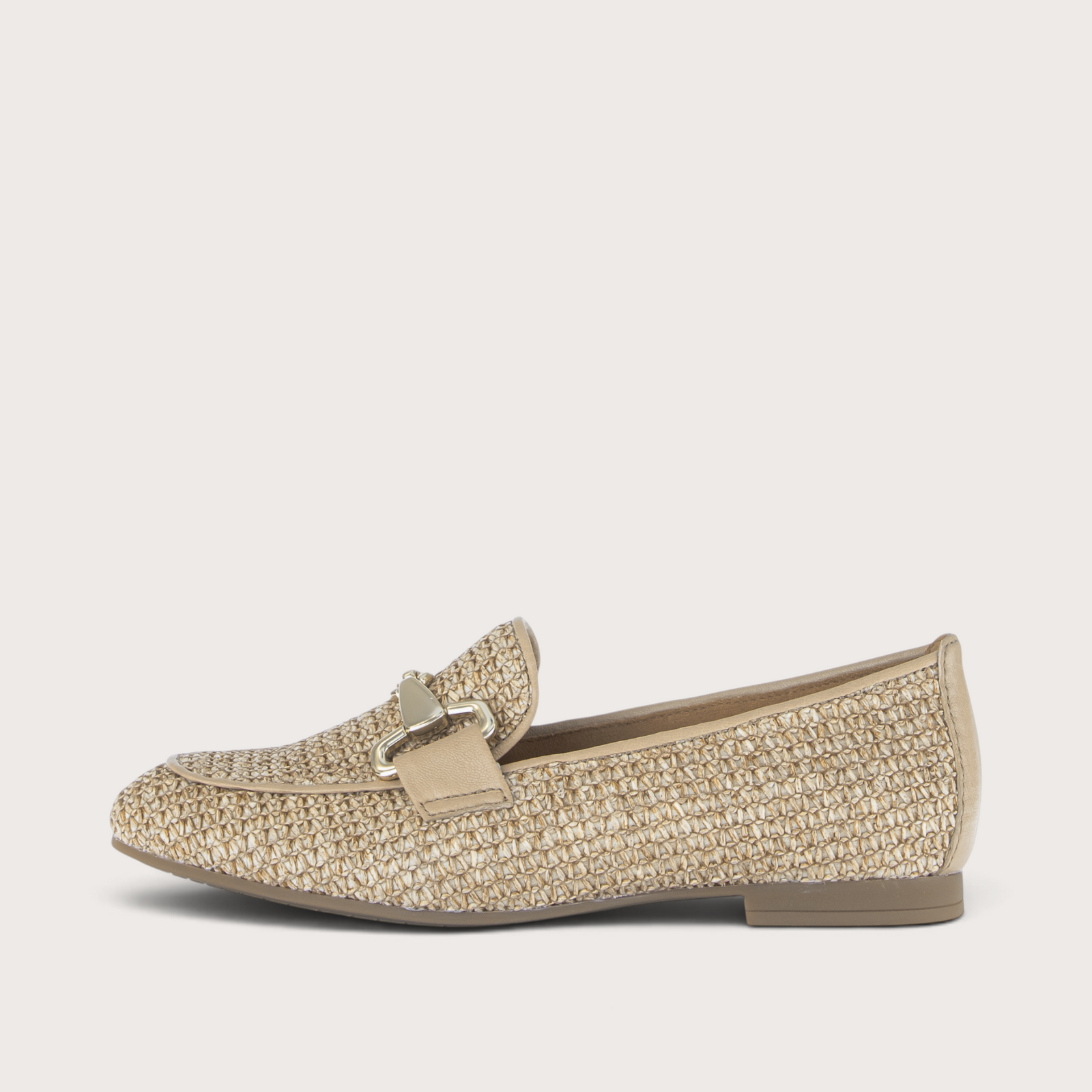 Steel Raffia Loafers