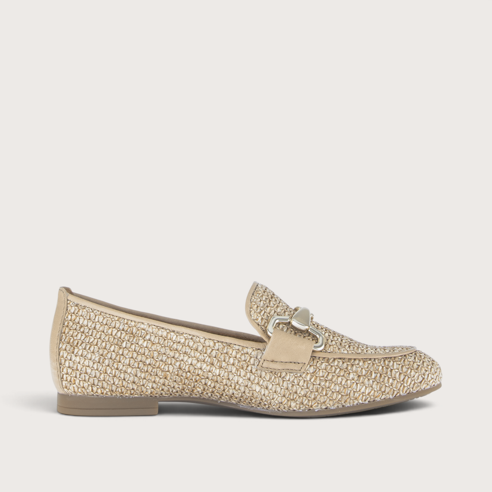 Steel Raffia Loafers