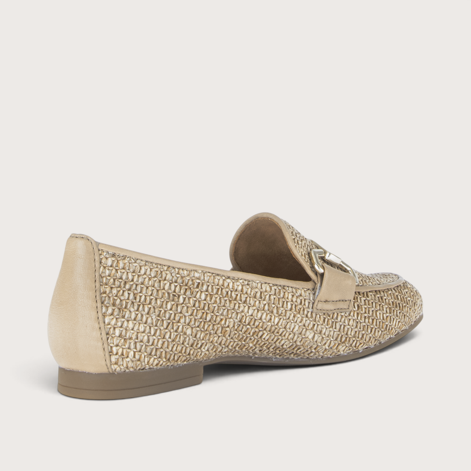 Steel Raffia Loafers