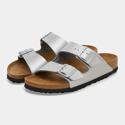 Arizona Birko-flor Silver Sandals