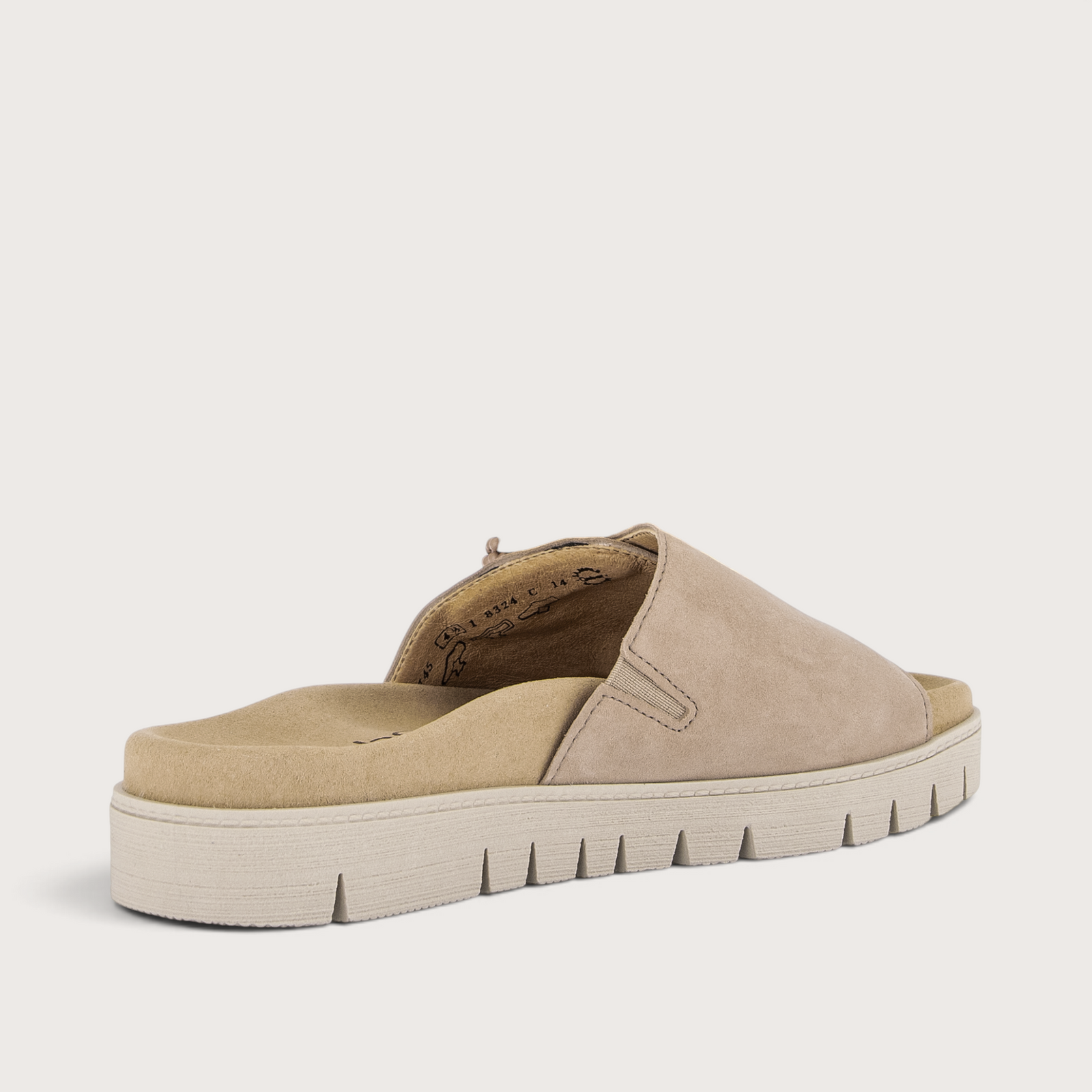 Lucille Sand Suede Slides