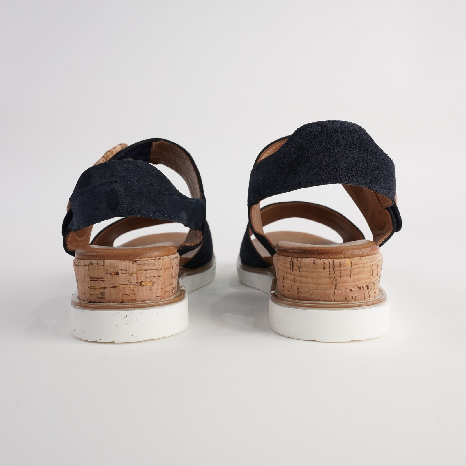 Aspen Navy Leather Sandals