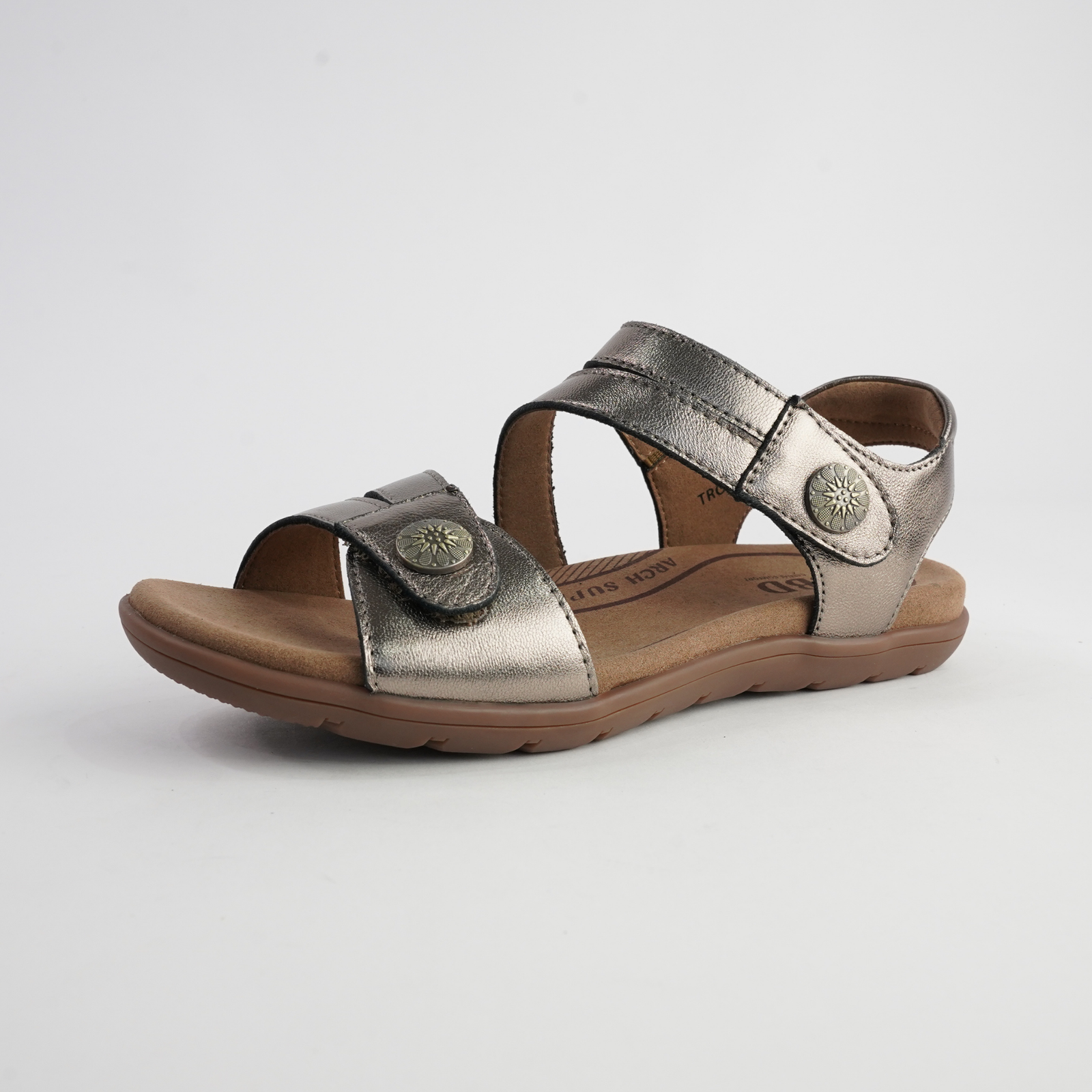 Trophy Bronze Leather Sandals