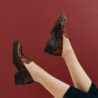Tero Testa Croc Patent Loafers