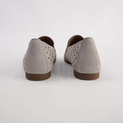 Dorothy Linen Nubuck Leather Loafers