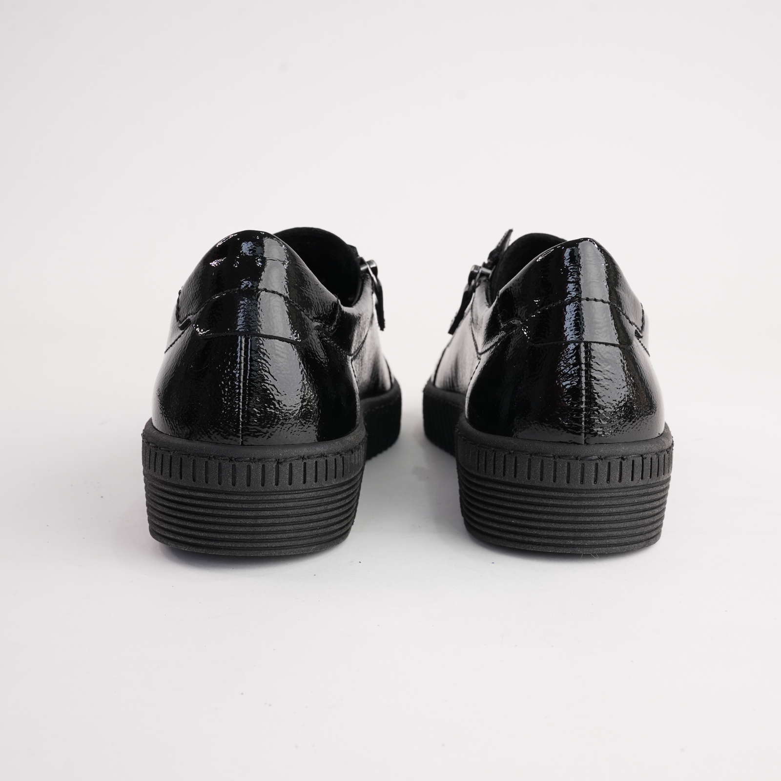 Amelia Black Patent Leather Sneakers