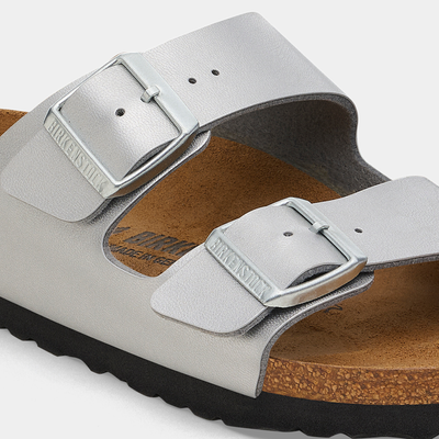 Arizona Birko-flor Silver Sandals