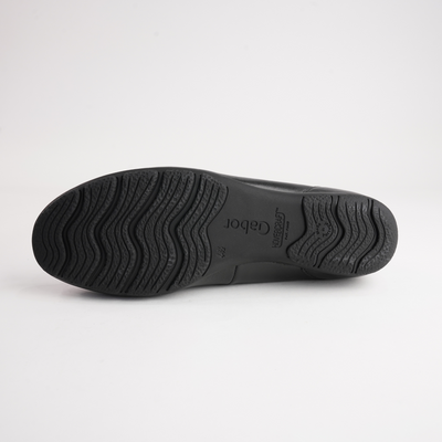 Gwenyth Black Leather Ballet Flats
