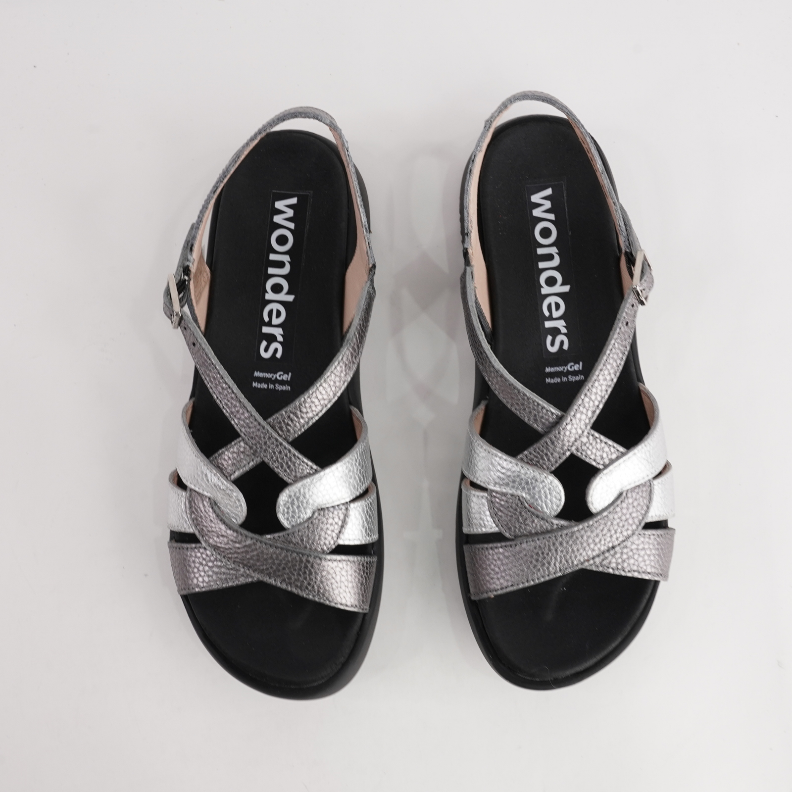 Cassidy Black Metallic Multi Leather Sandals