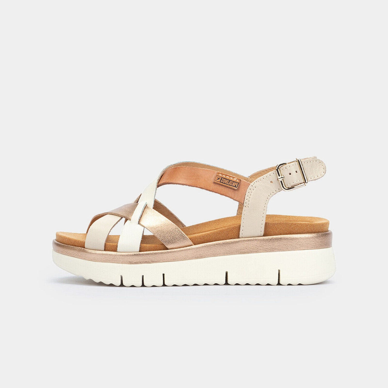 W4n-0650c1 Natural Multi Leather Sandals