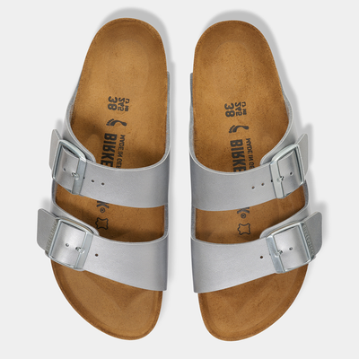 Arizona Birko-flor Silver Sandals