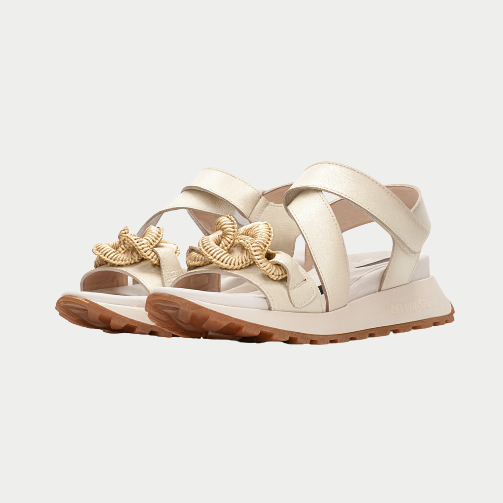 Hv253964 Latte Leather Sandals
