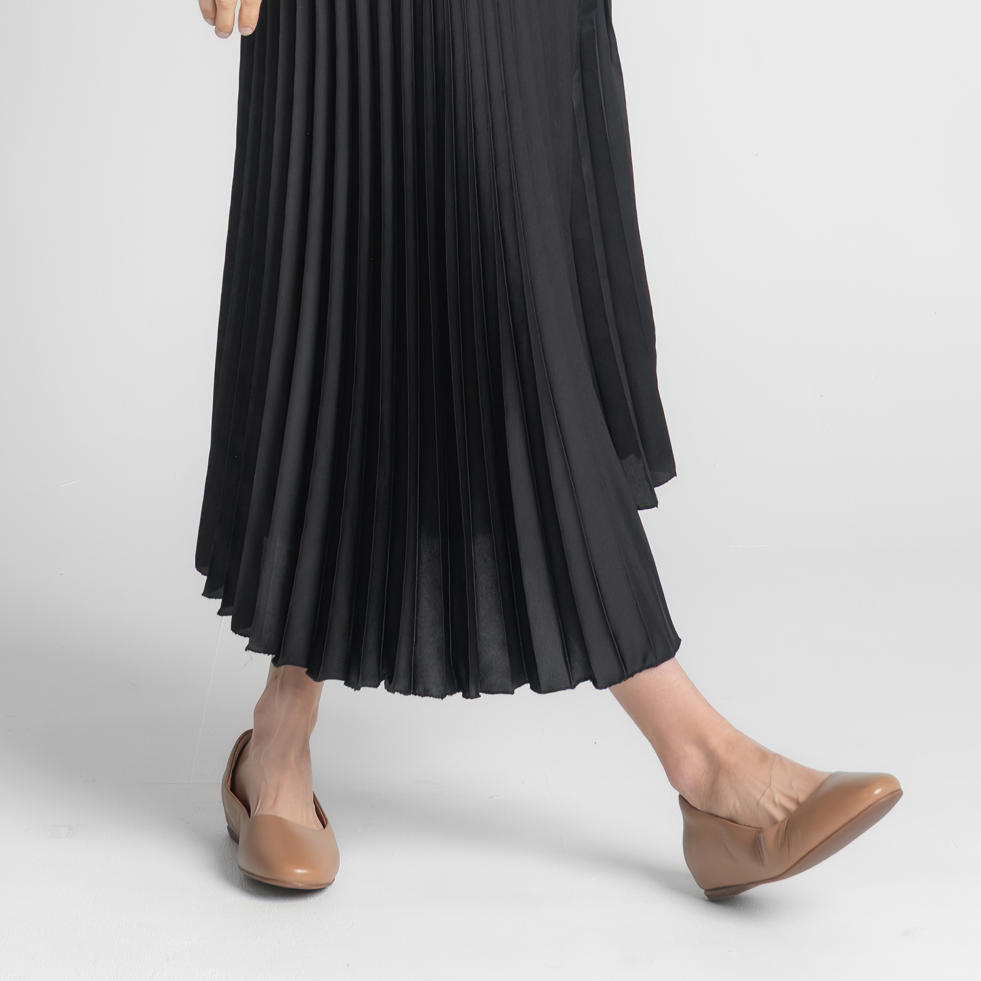 Dorset Macchiato Leather Ballet Flats