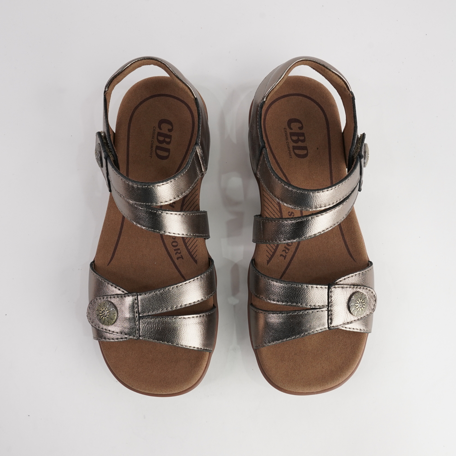 Trophy Bronze Leather Sandals