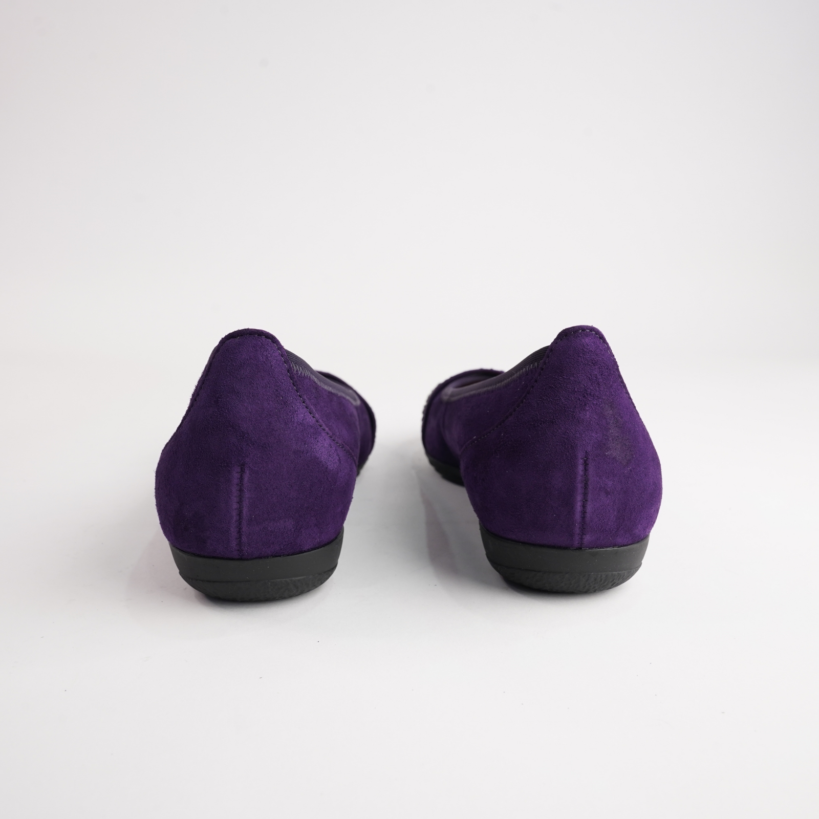 Greta Purple Suede Leather Ballet Flats