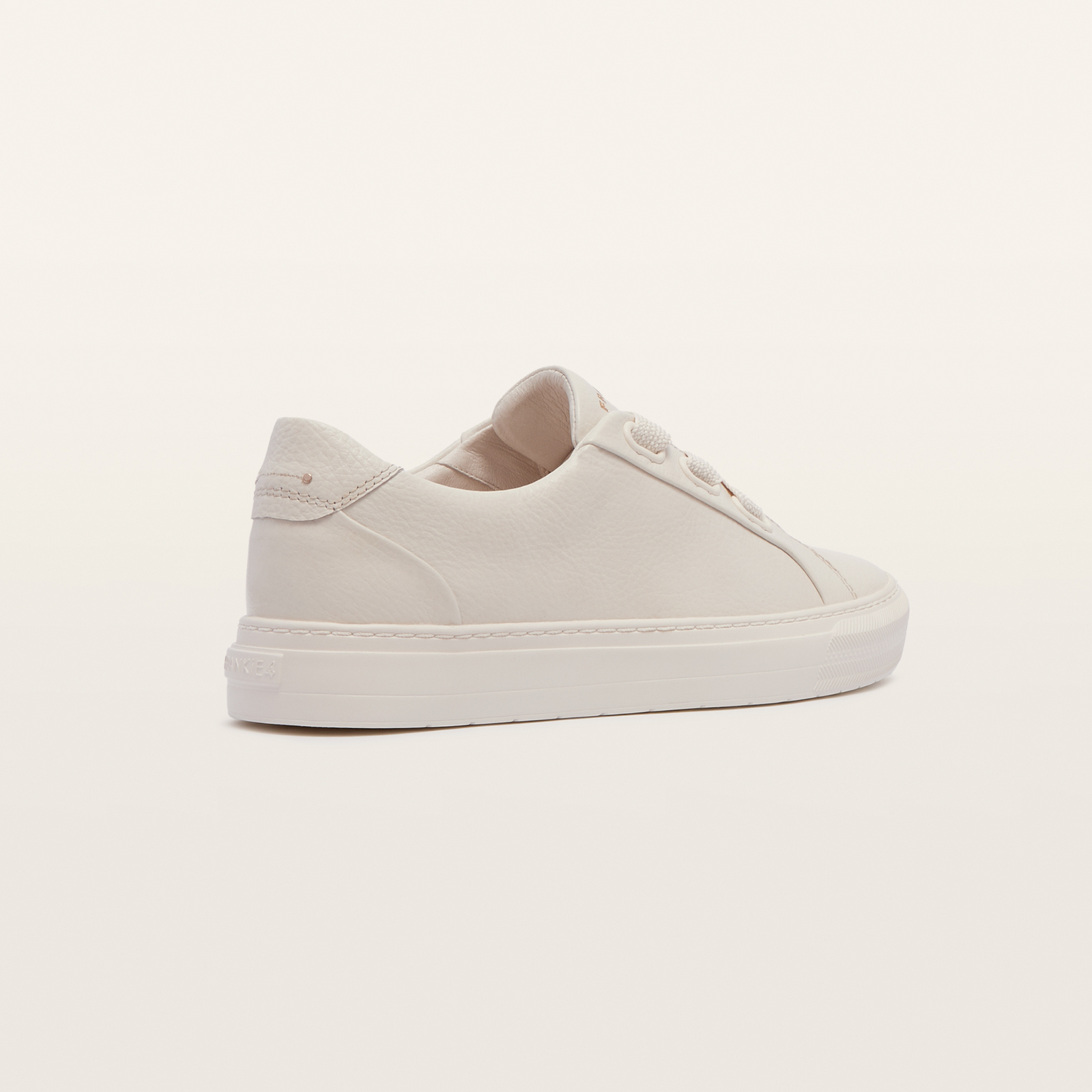 Mya Chalk Tumbled Leather Sneakers
