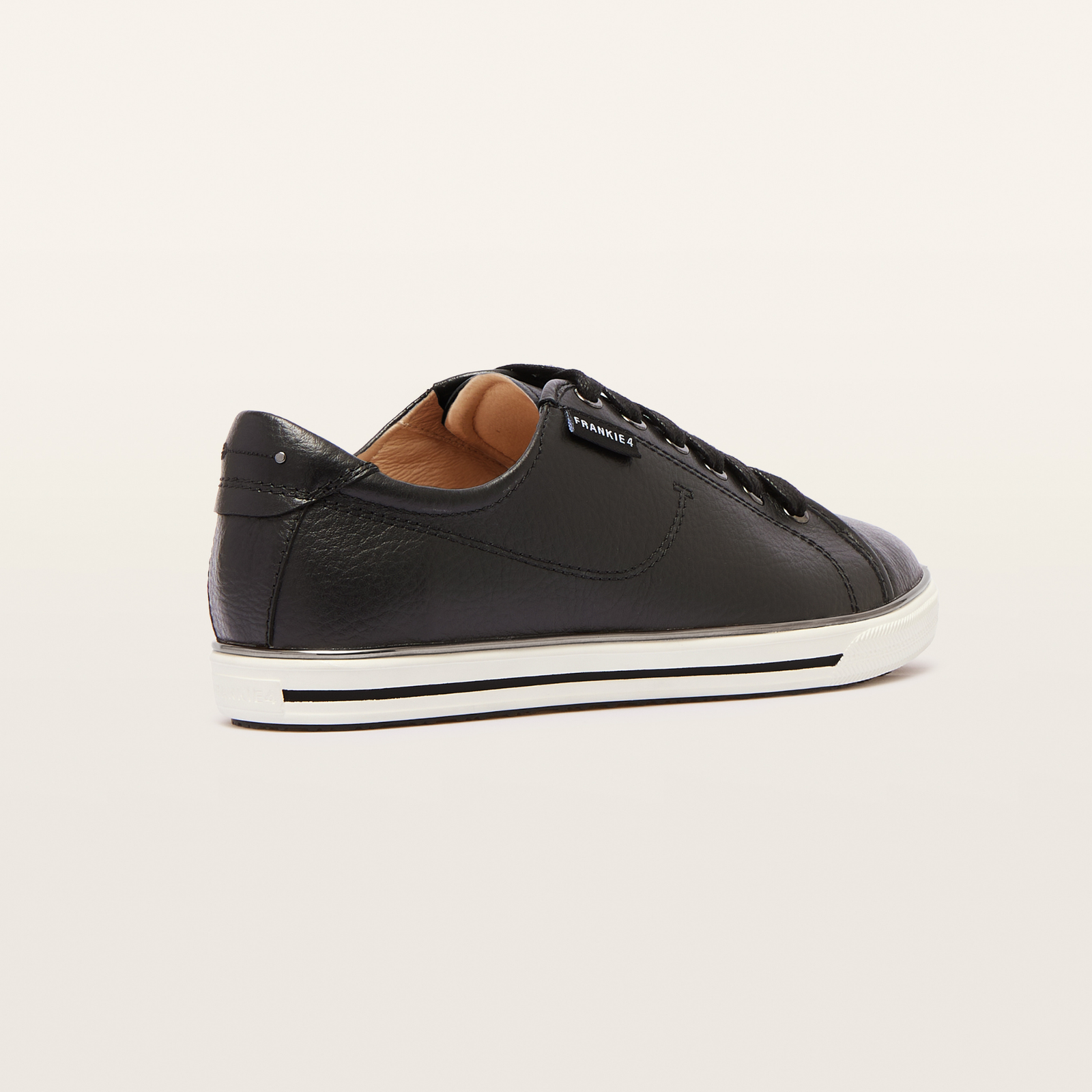 Nat III Black/white Leather Sneakers