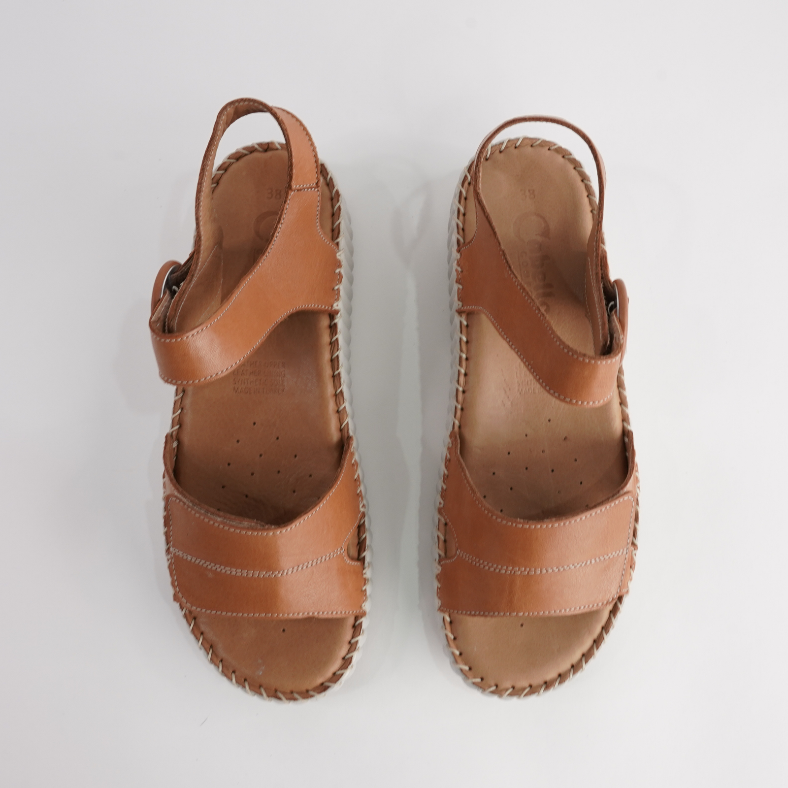 Tina Tan Leather Sandals