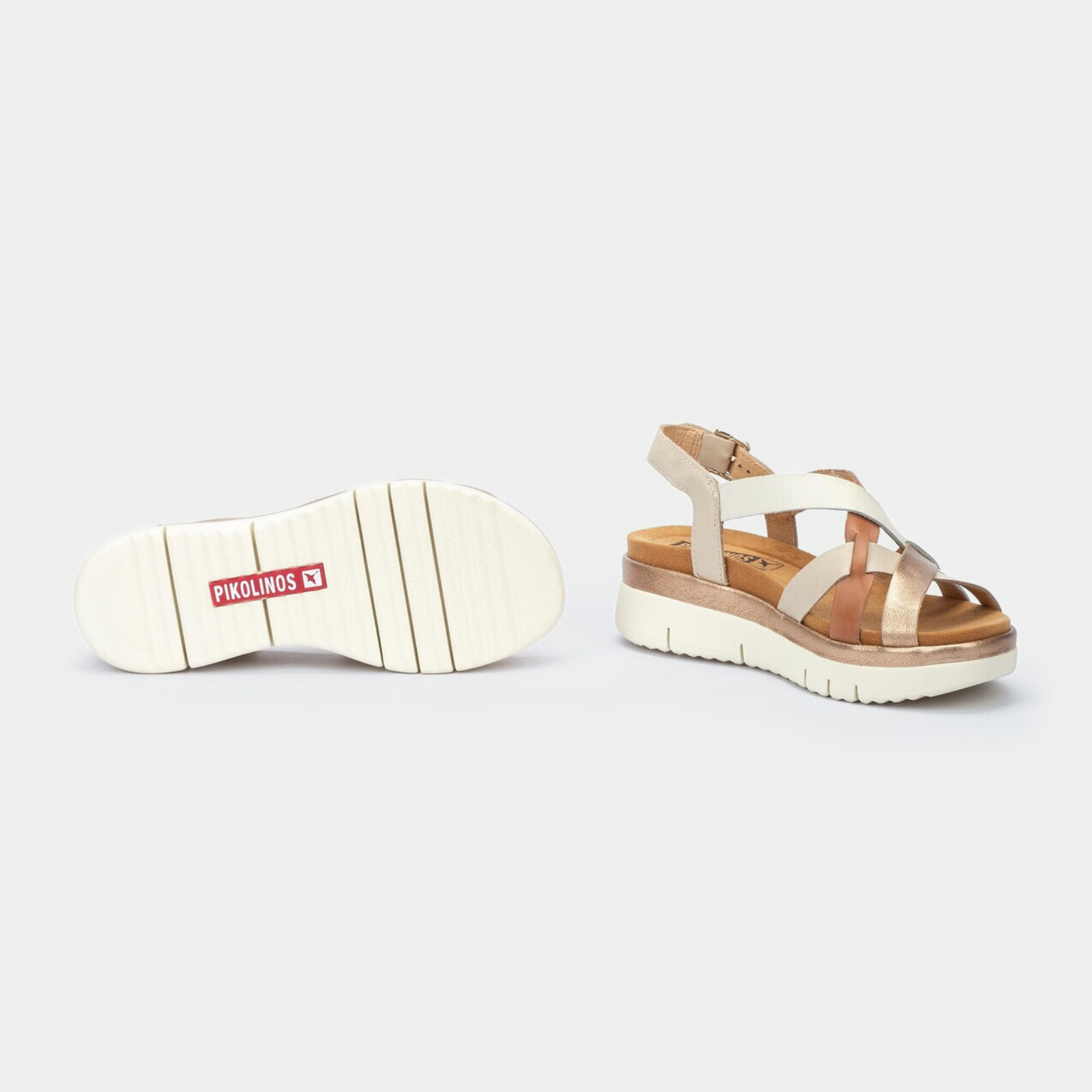 W4n-0650c1 Natural Multi Leather Sandals