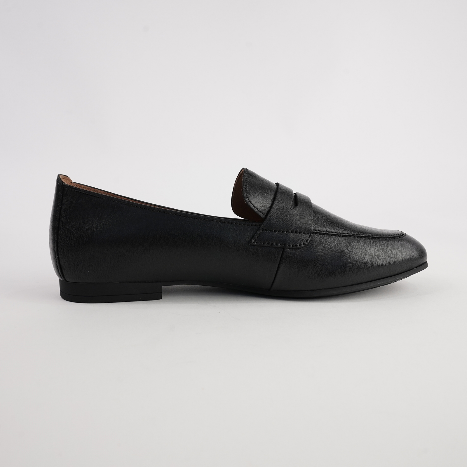 Eleanor Black Leather Loafers