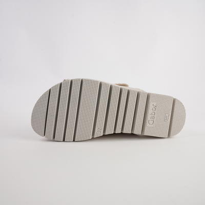 Rita Creme Leather Slides
