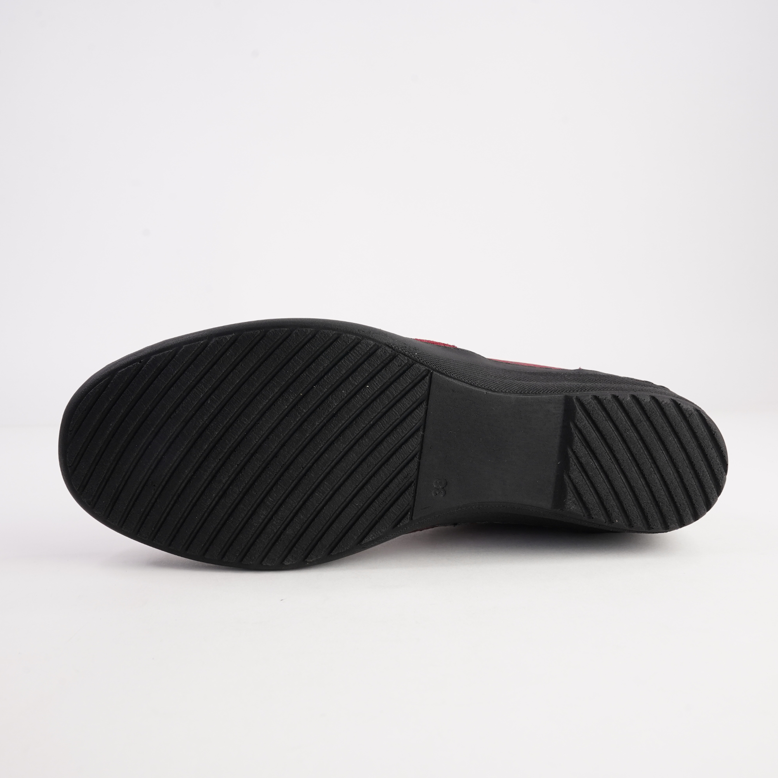 CP462-18 Burgandy Combo Leather Ankle Boots