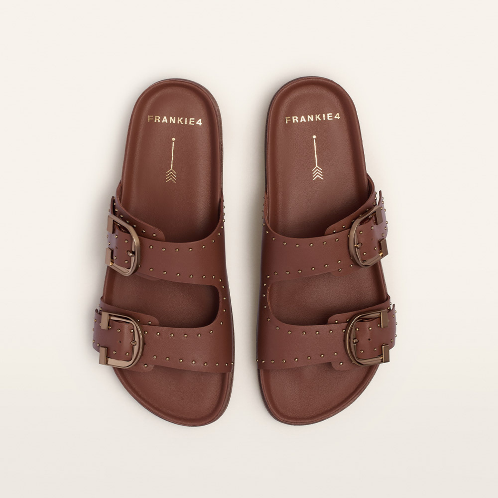 Deon Rich Tan Leather Sandals