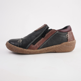 7311-307 Black Leather Flats