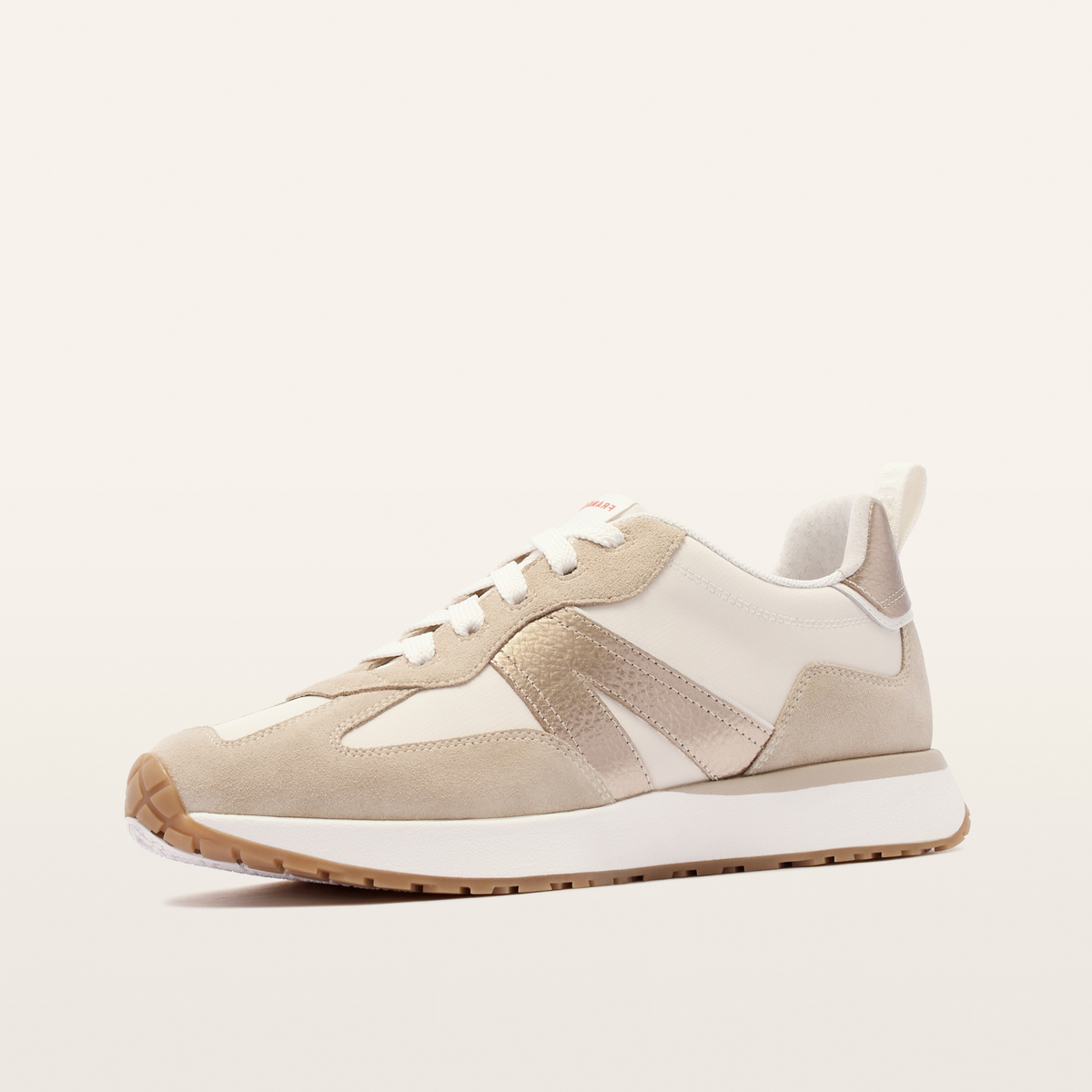 Axel II Golden Sand Leather Sneakers