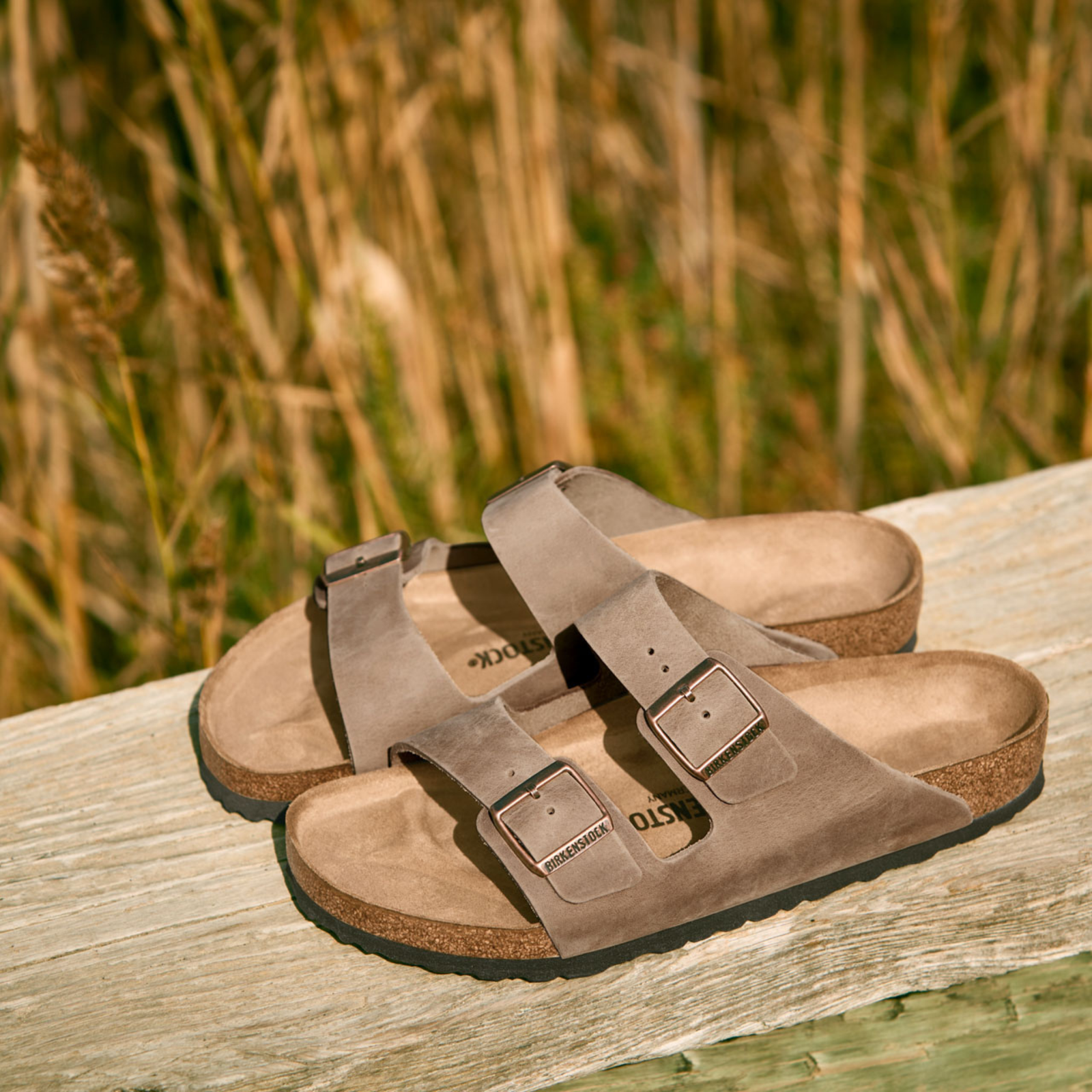 Arizona Oiled Leather Tobacco Brown Sandals