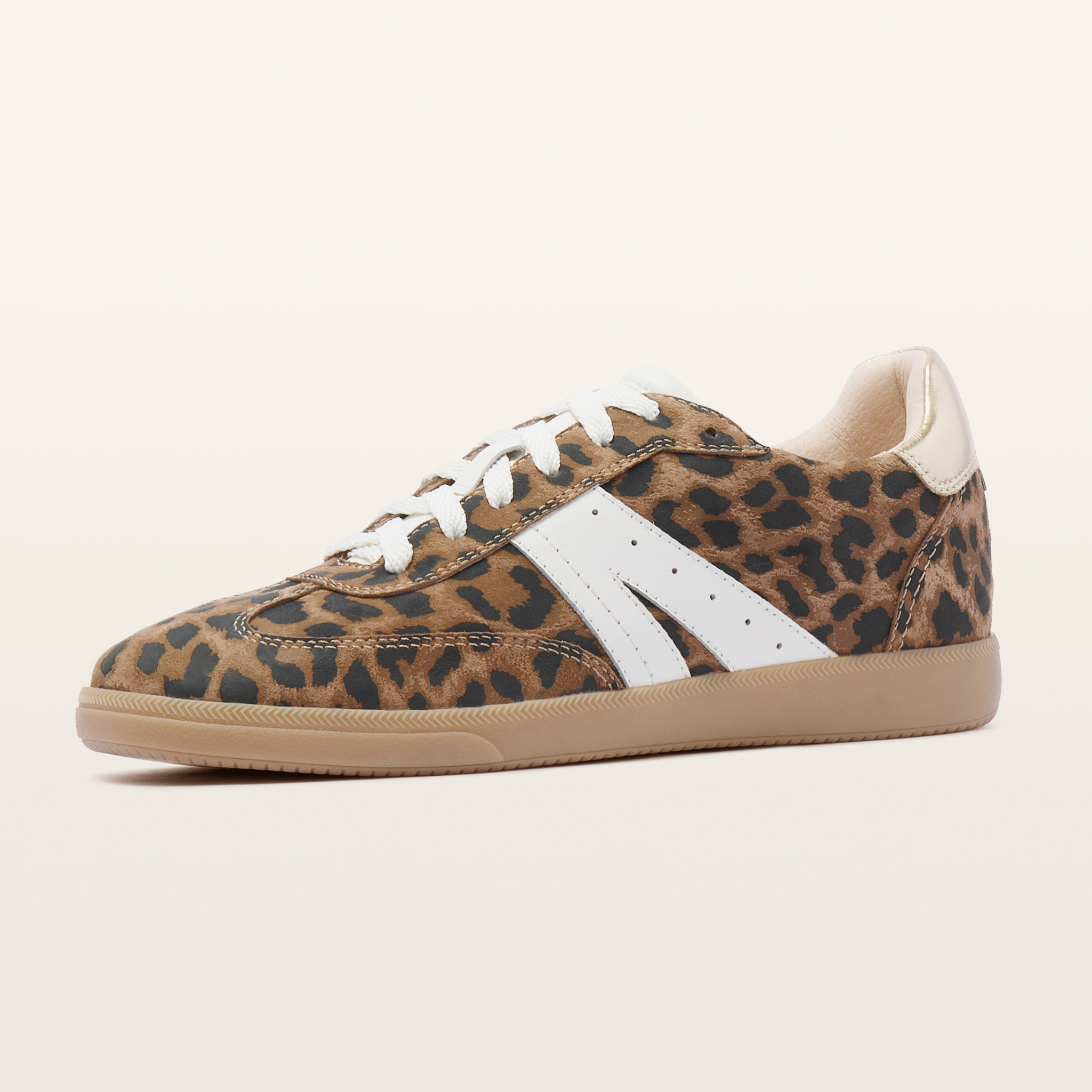 Levi Leopard Print Suede Sneakers