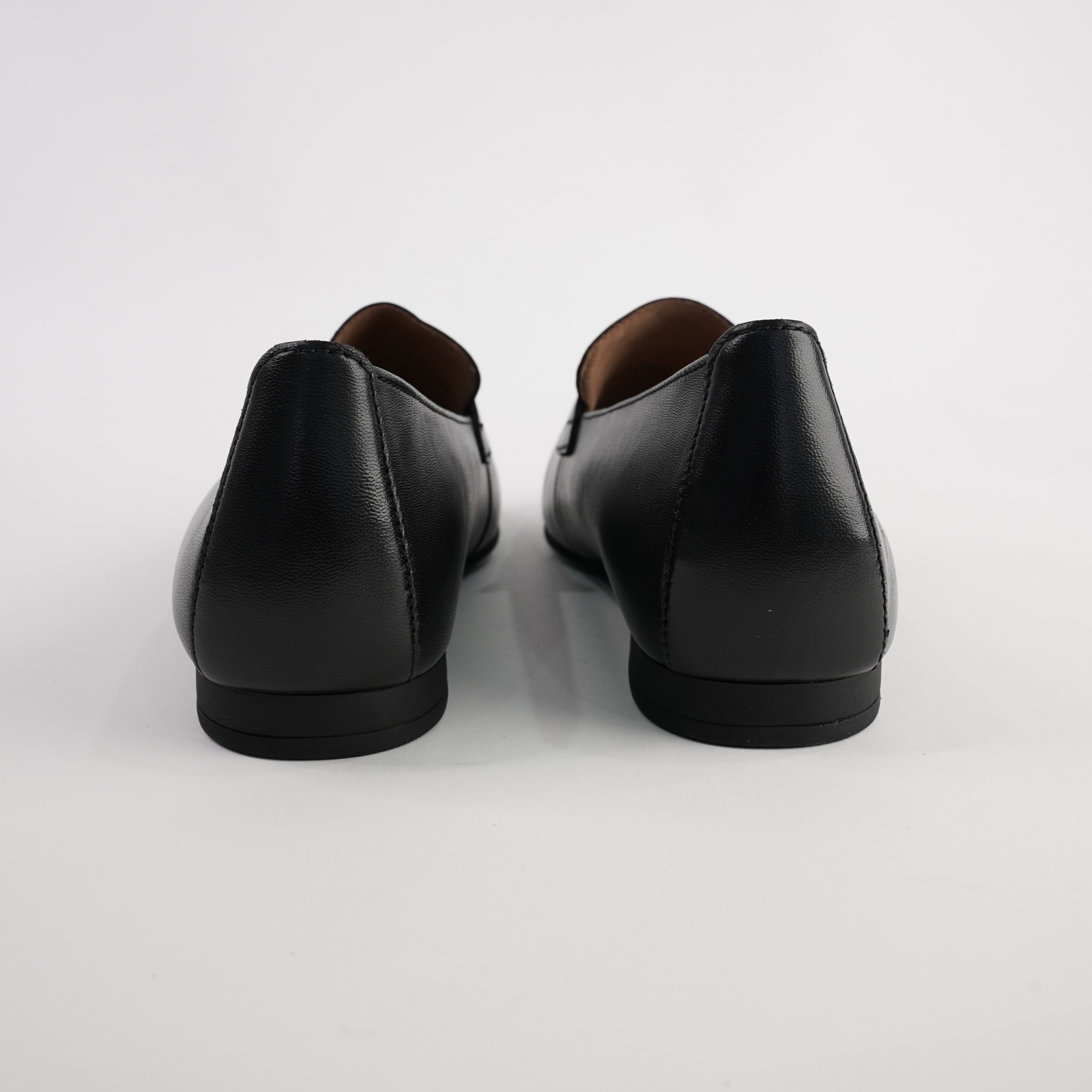 Eleanor Black Leather Loafers
