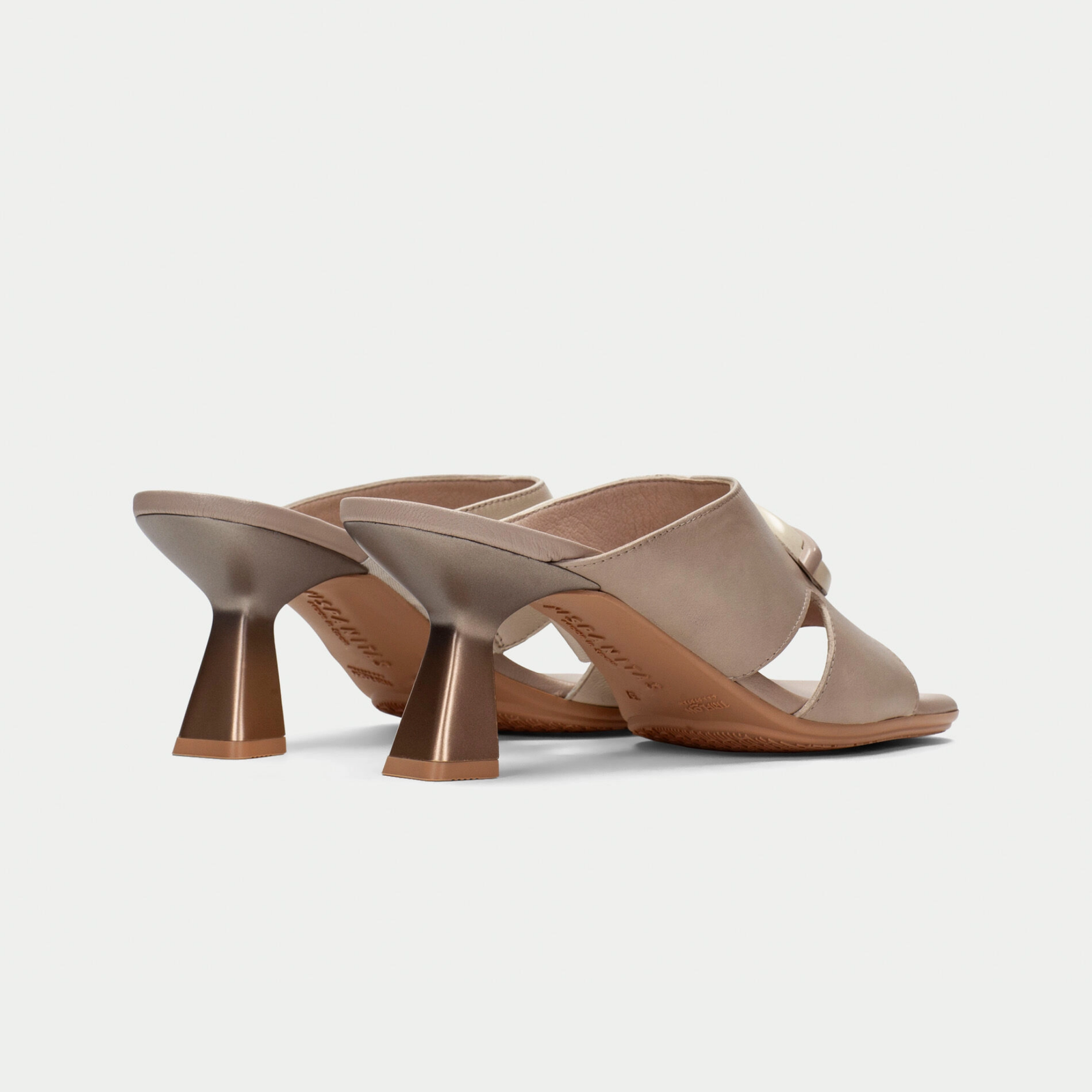 Hv253875 Taupe/ Latte Leather Heels