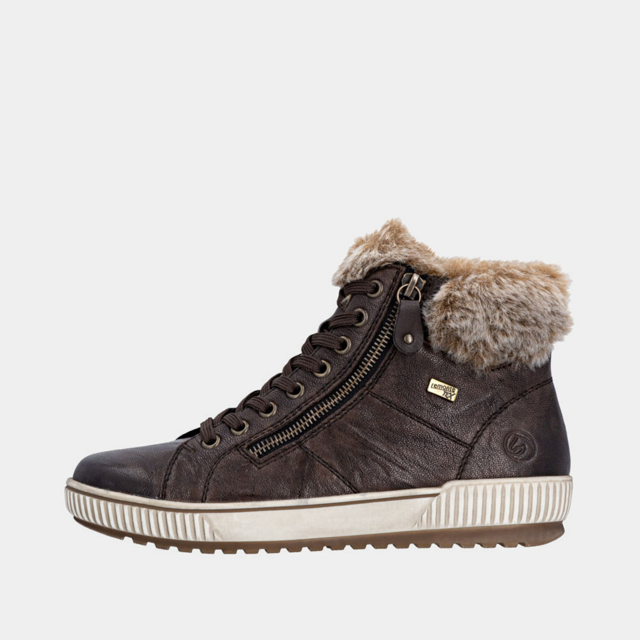 D0780 Havana Leather Lace Up Boots