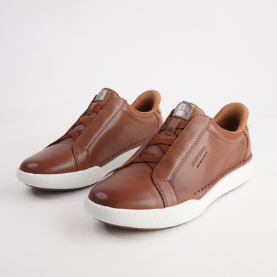 Claire 33 Camel Leather Sneakers