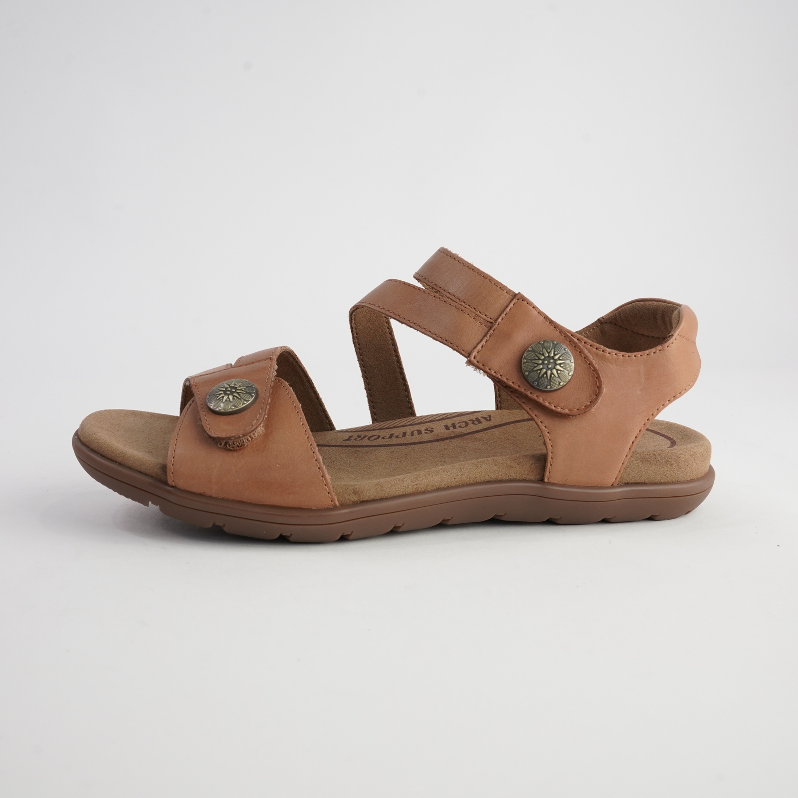 Trophy Tan Leather Sandals