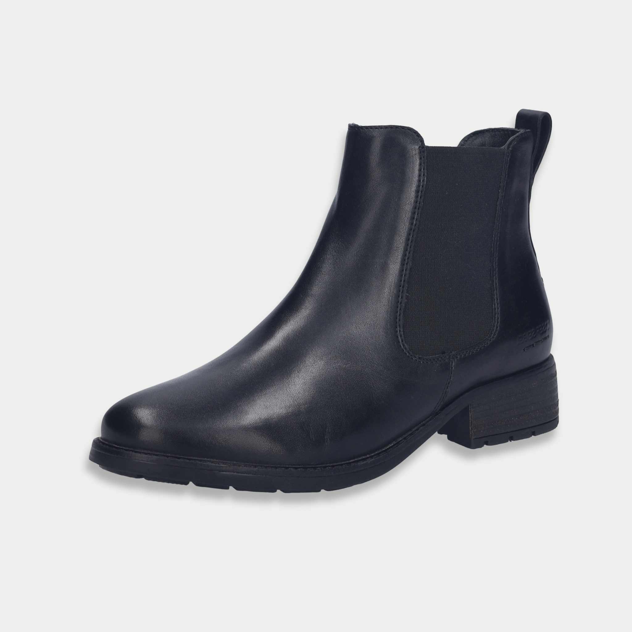 Kate 12 Schwarz Leather Ankle Boots