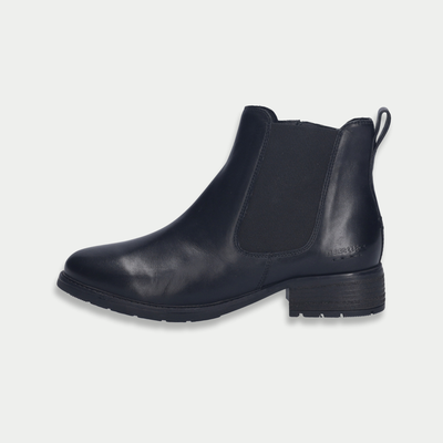 Kate 12 Schwarz Leather Ankle Boots