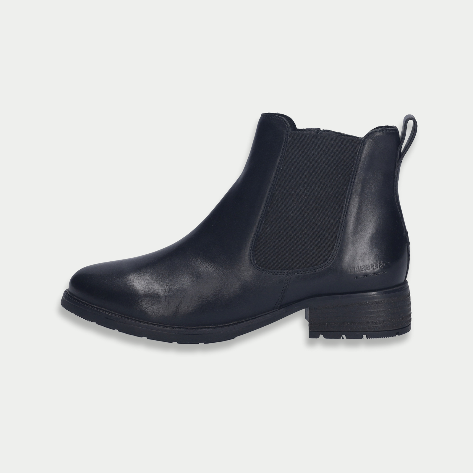 Kate 12 Schwarz Leather Ankle Boots