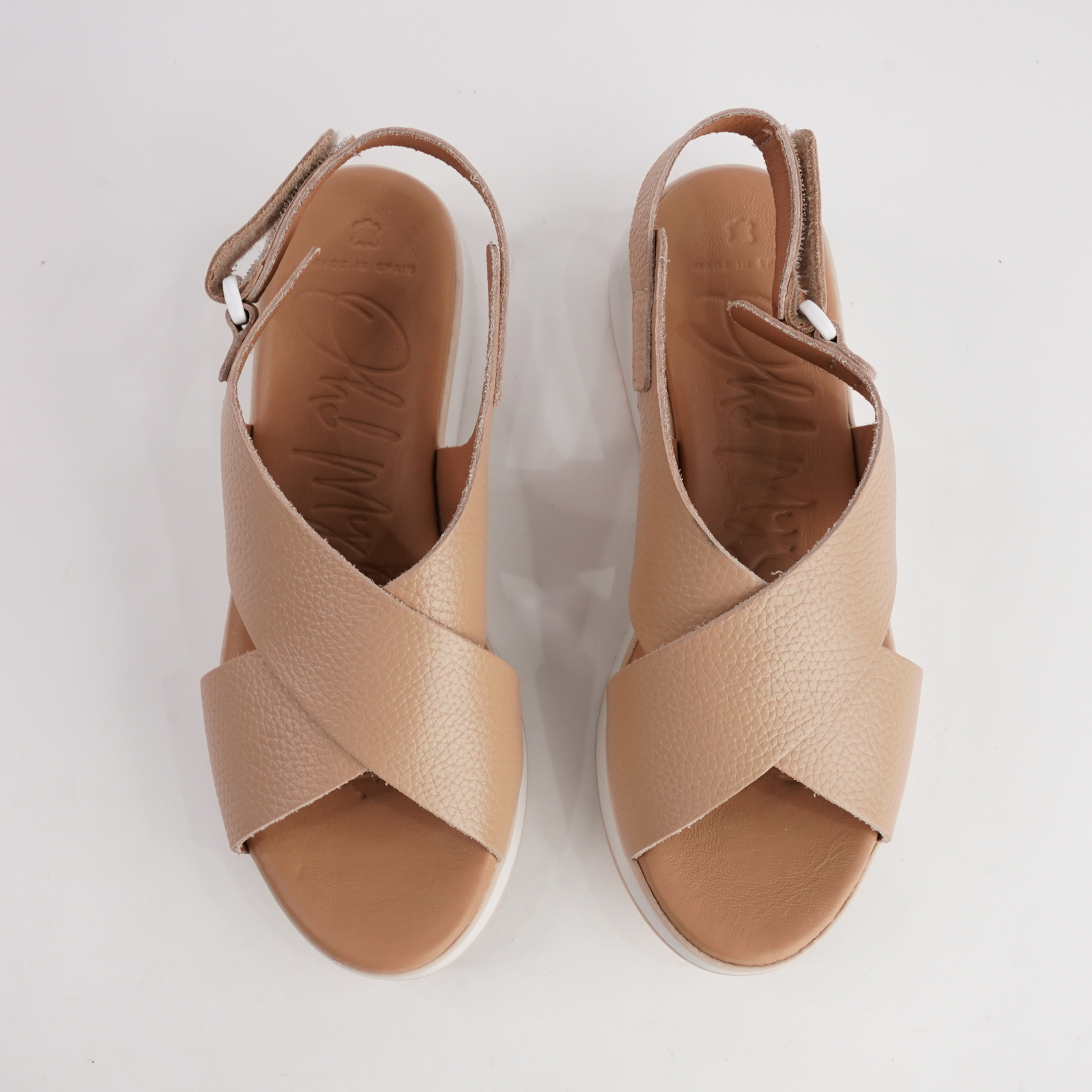 Selia Camel Leather Sandals