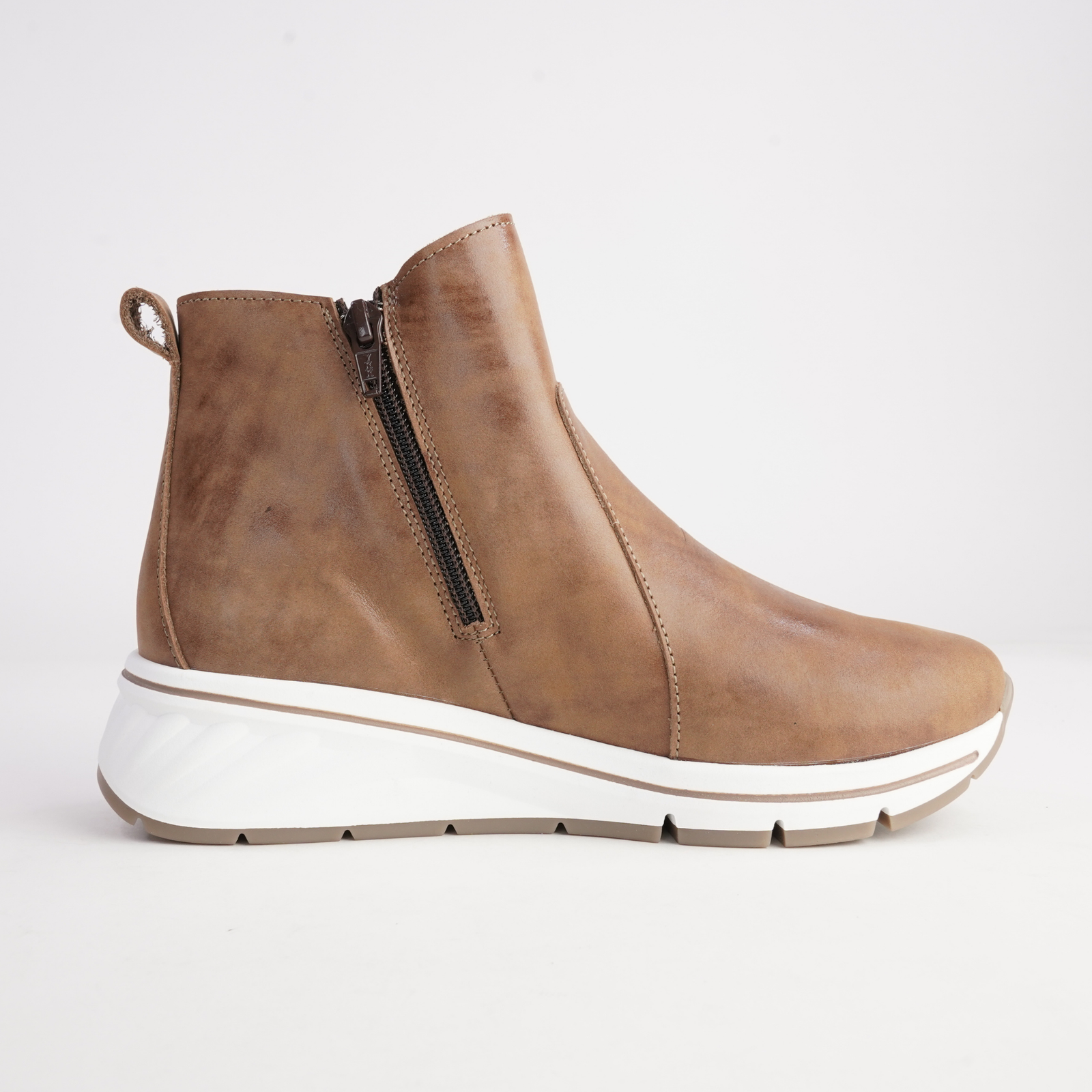 Brussels Museli Leather Ankle Boots