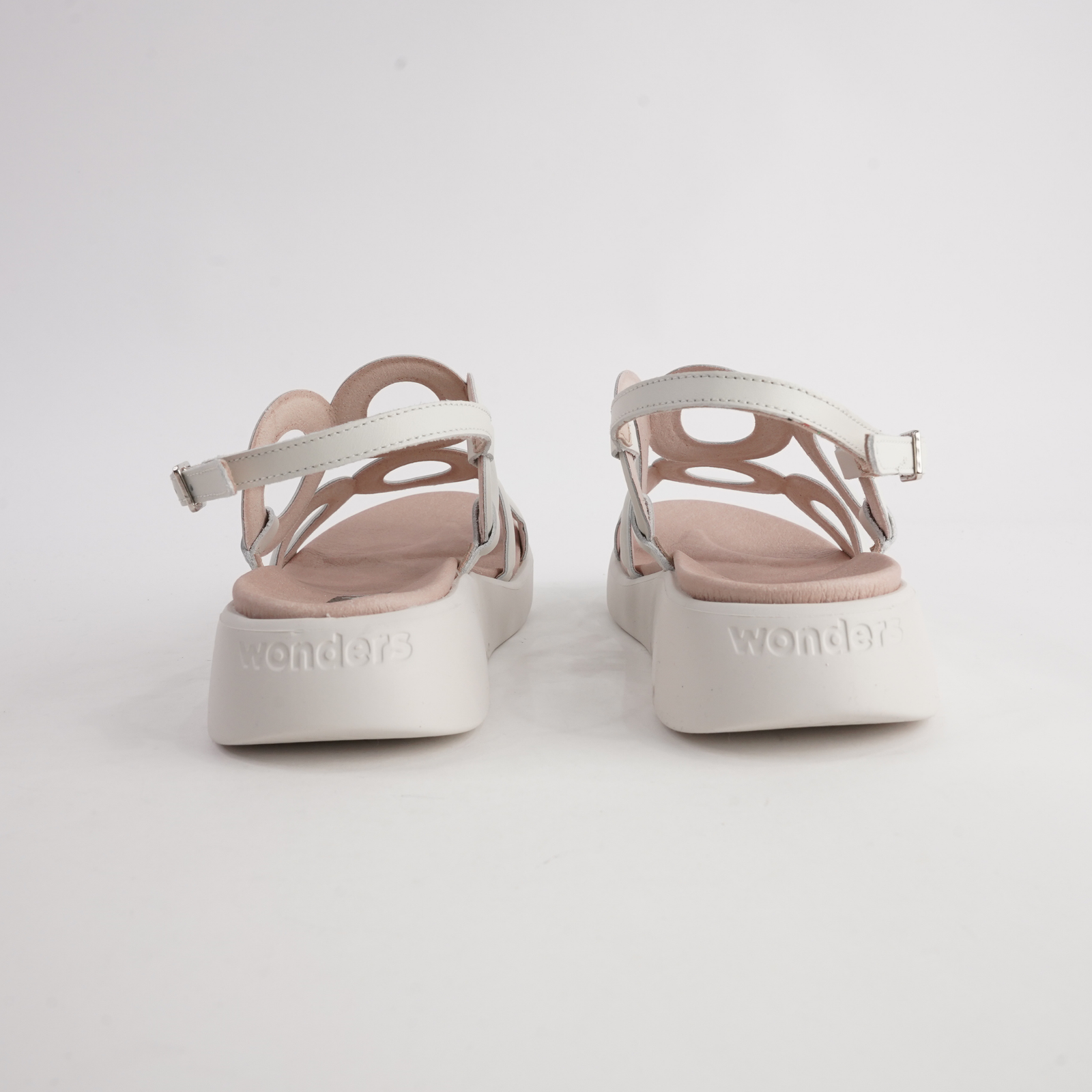 Ciara Off White Leather Sandals