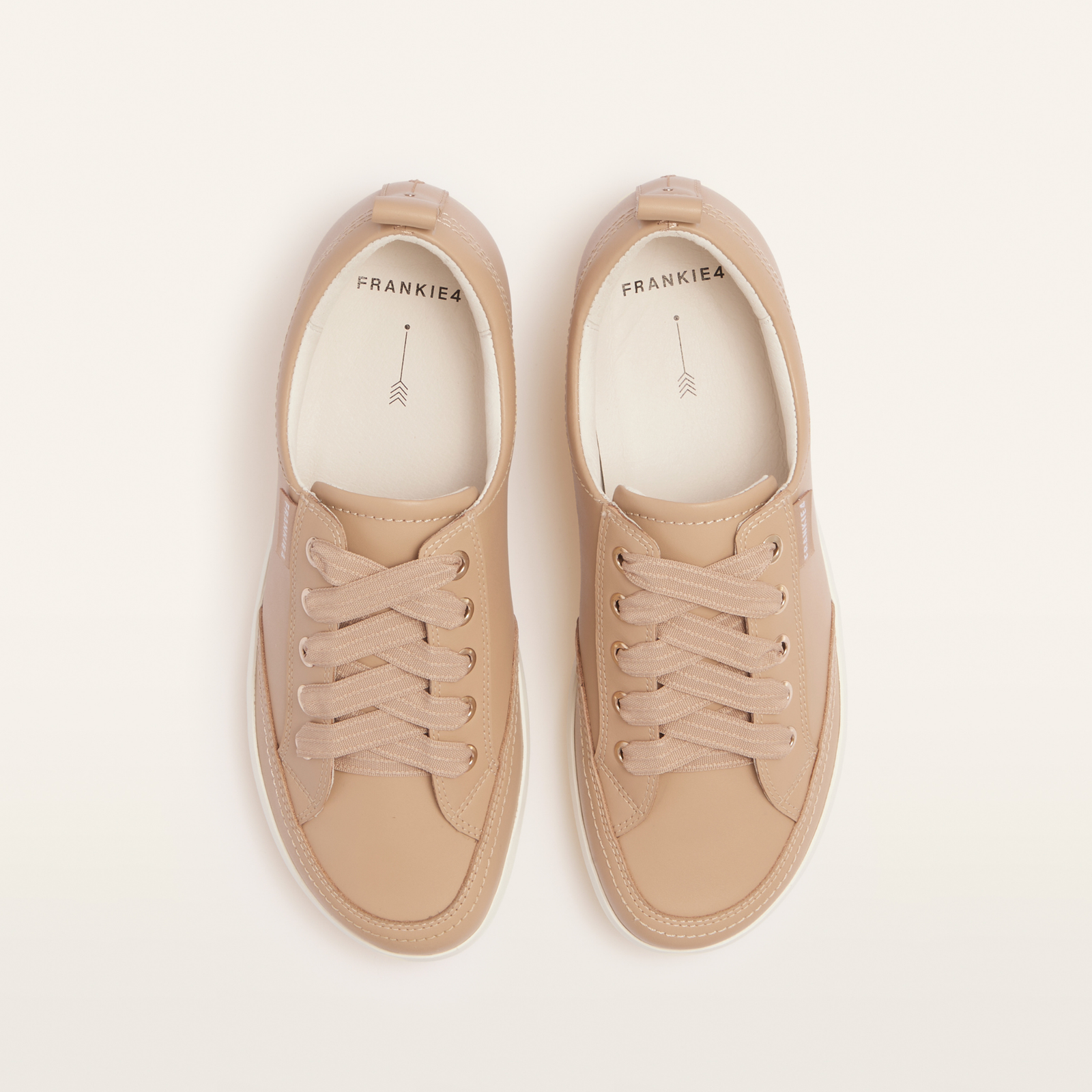 Ellie V Sand Leather Sneakers