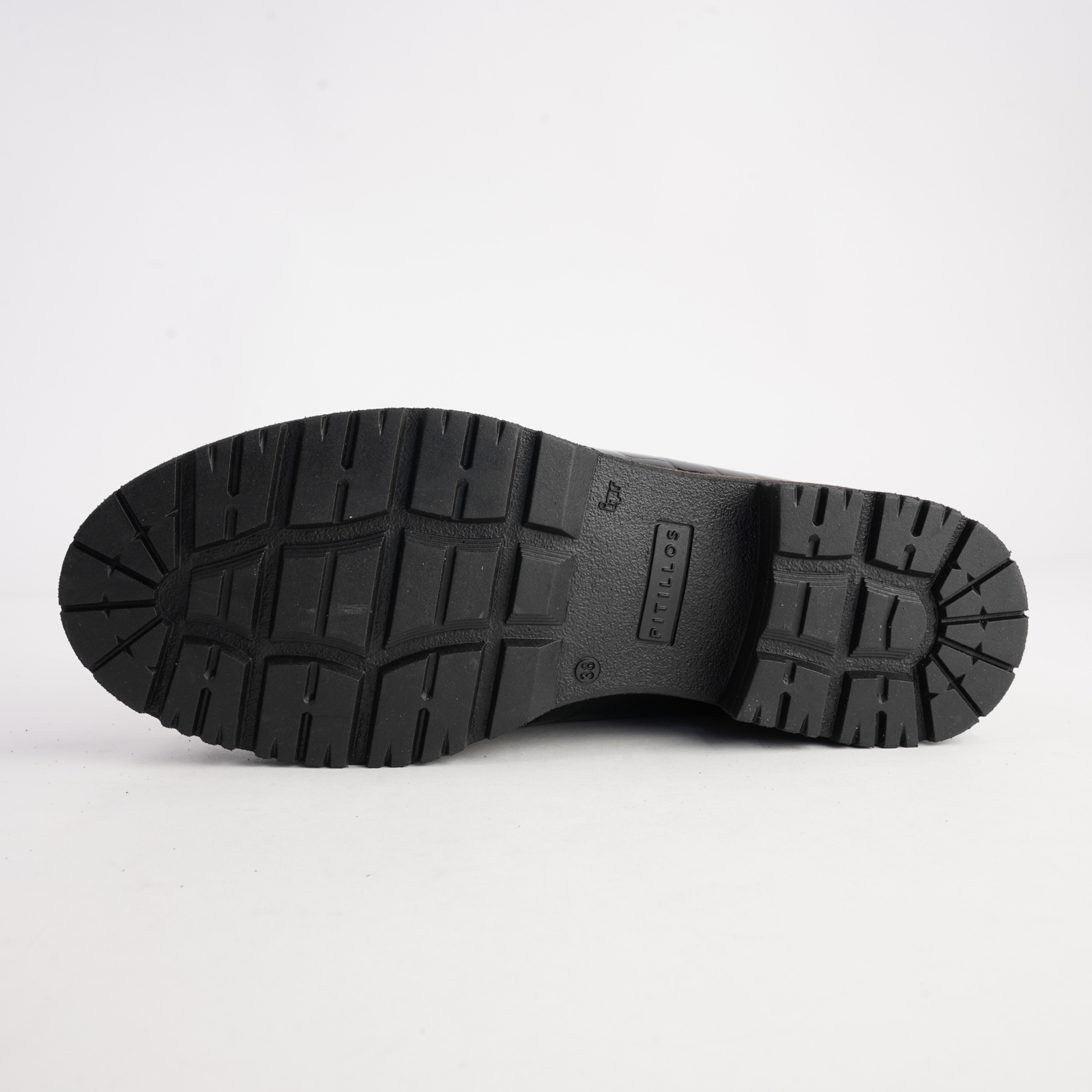 10773 Negro Patent Croc Leather Lace Up Boots