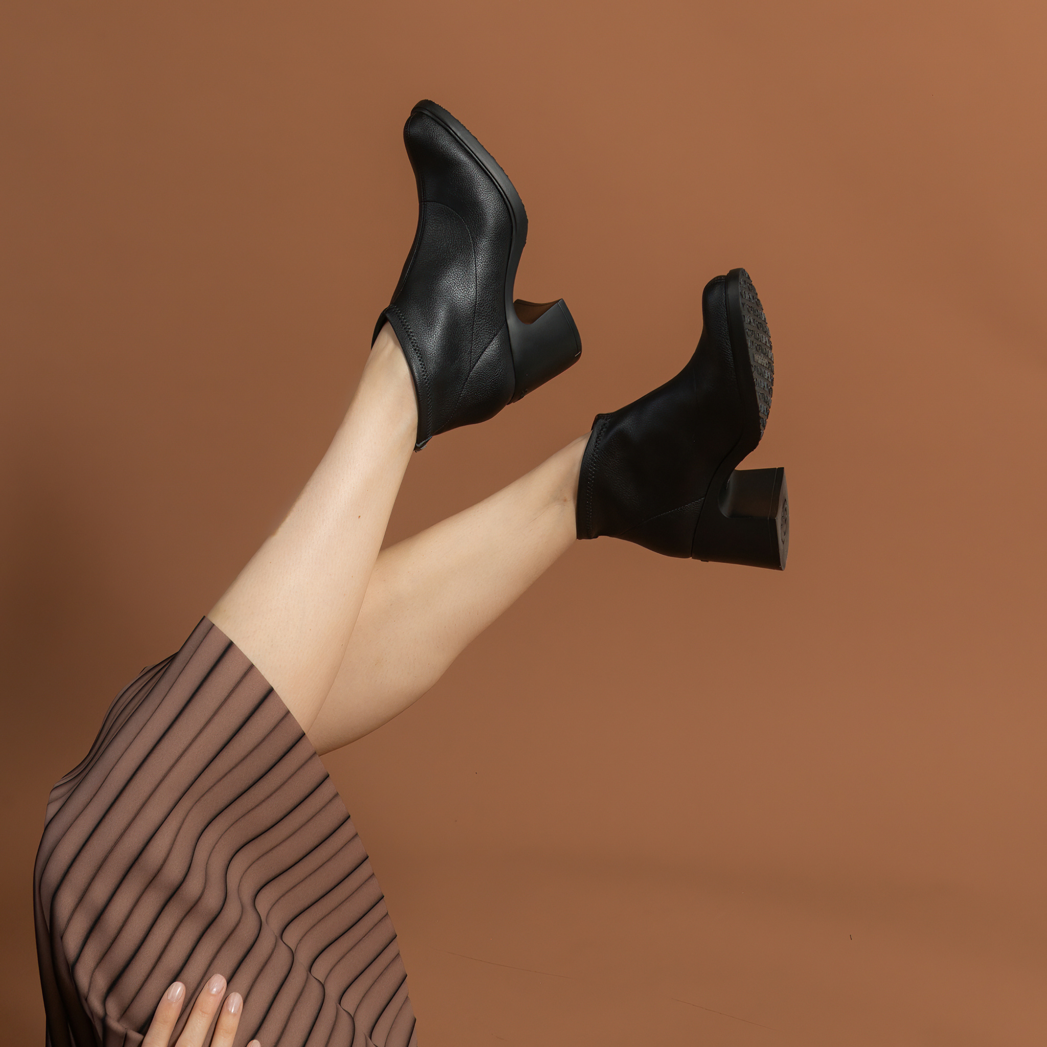 Liane Black Ankle Boots