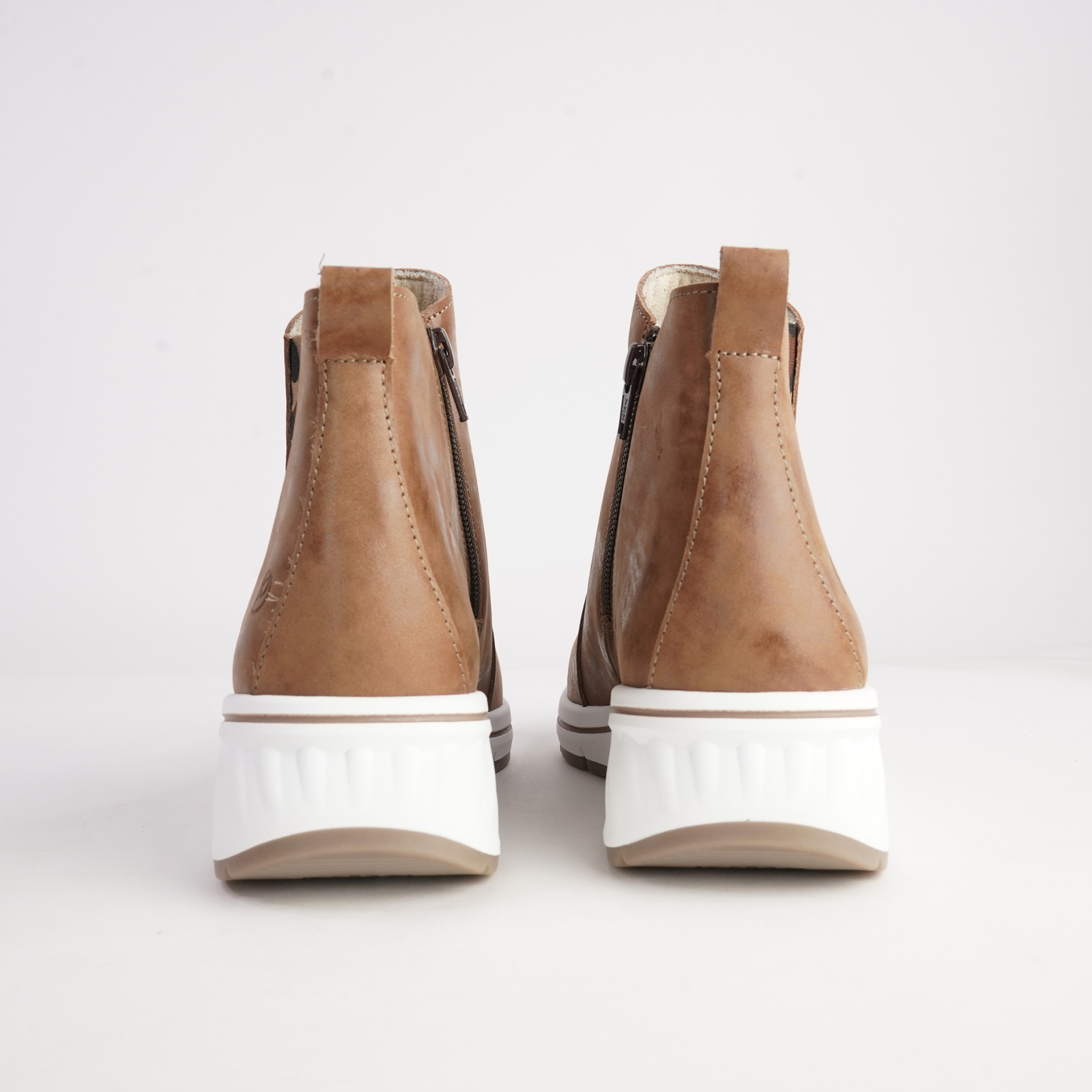 Brussels Museli Leather Ankle Boots