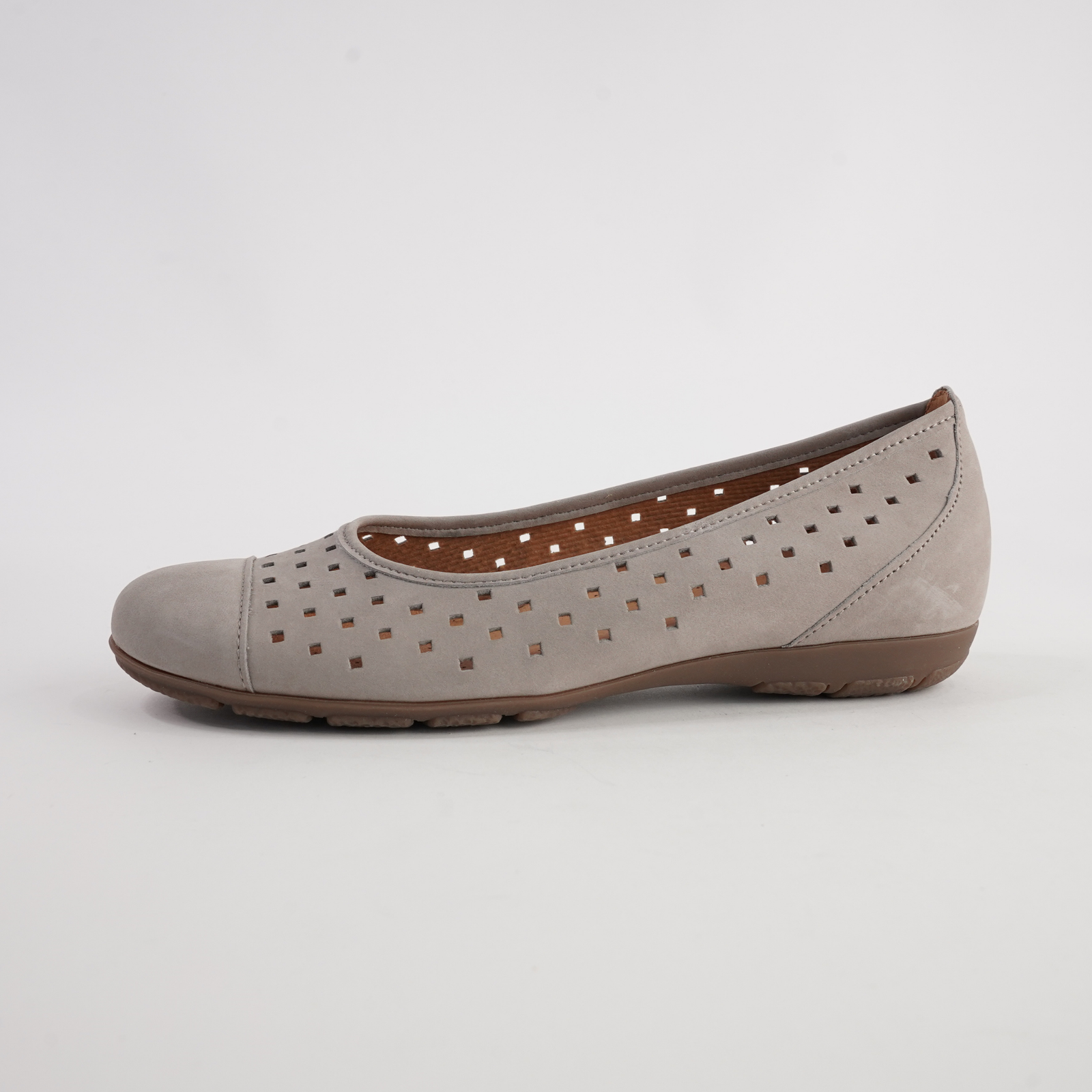 Skylar Linen Nubuck Leather Ballet Flats