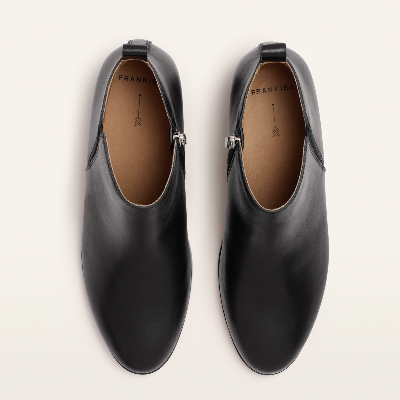 Reggie Black Leather Ankle Boots