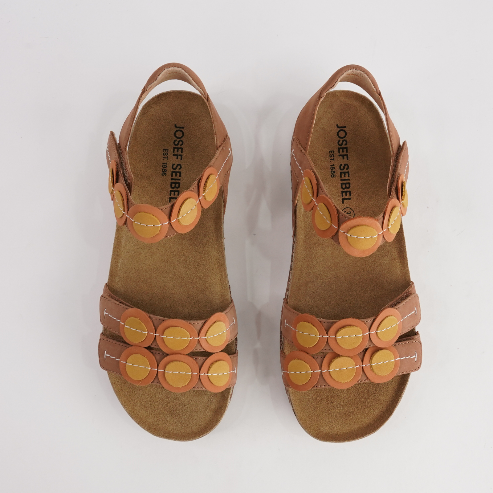 Hannah 13 Natural Multi Leather Sandals