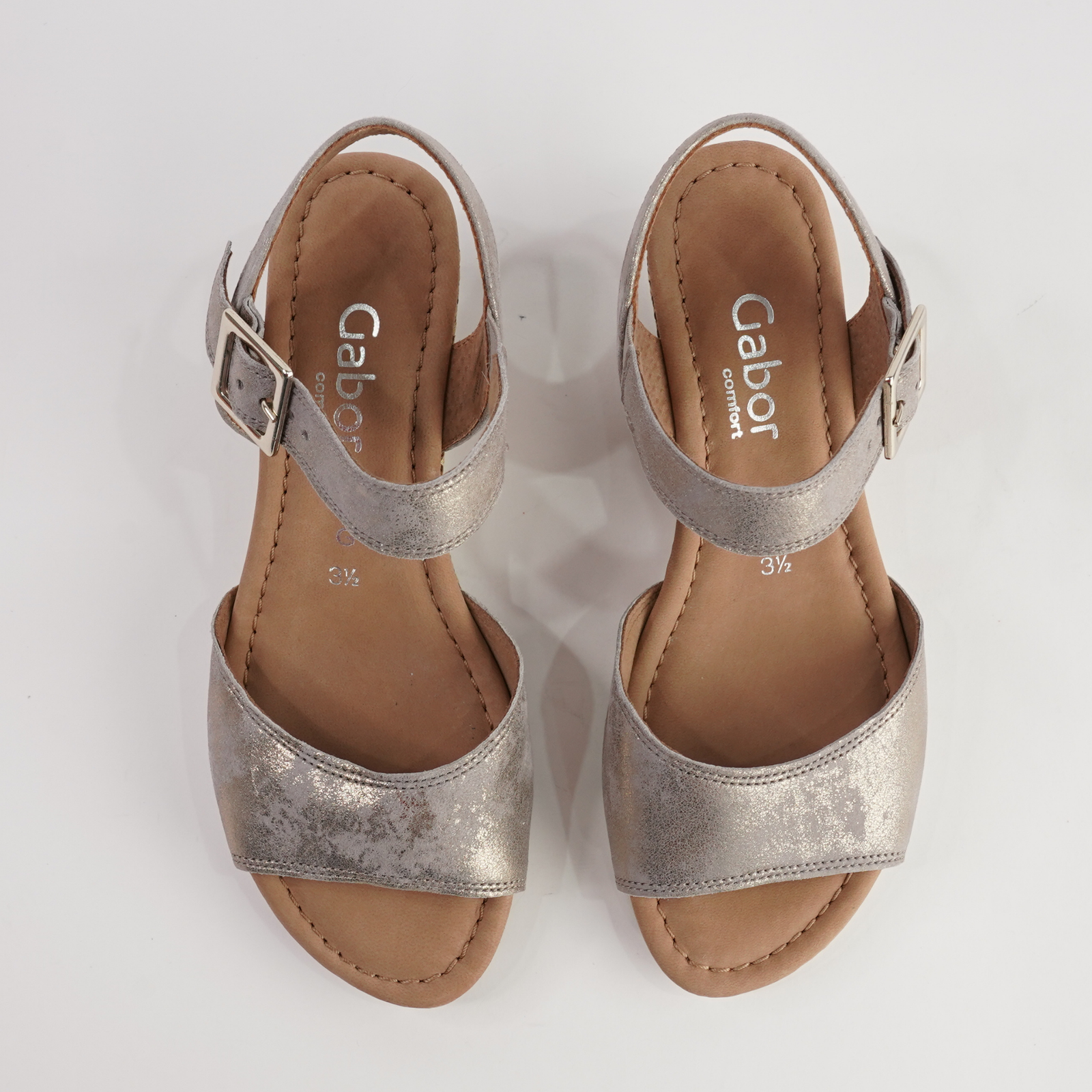 Winifred Muschel Leather Sandals